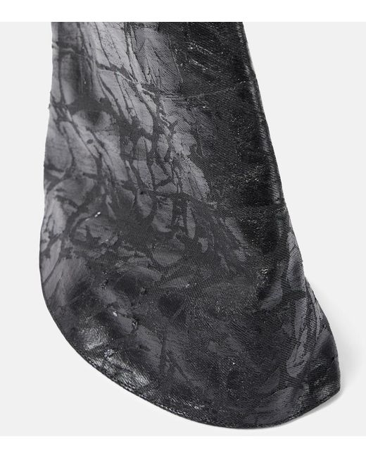 Rick Owens Black Drkshdw Denim Boots