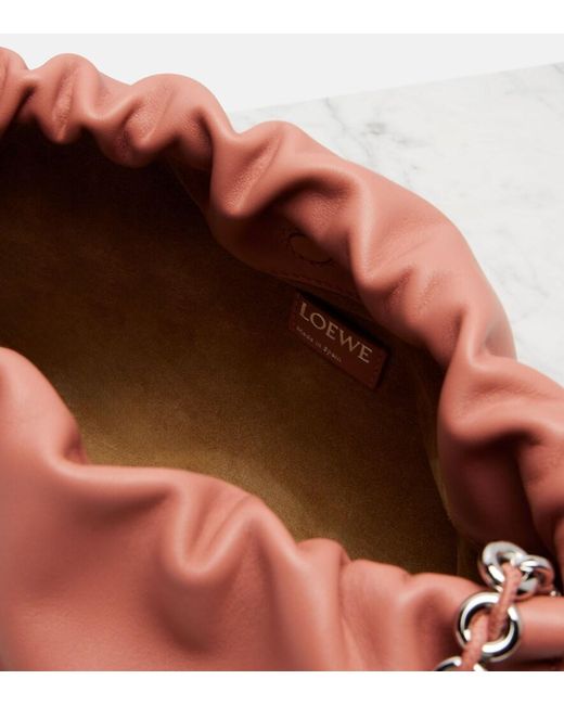 Loewe Pink Flamenco Medium Leather Clutch