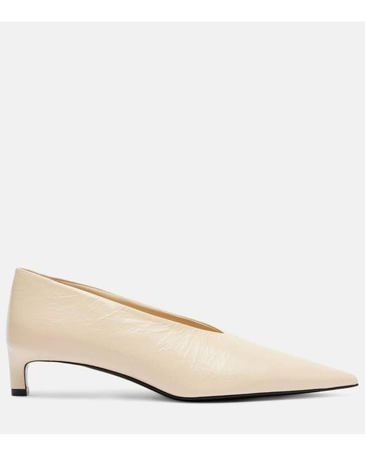 Jil Sander Natural Leather Pumps