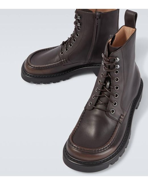 Loewe Schnuerstiefel Sierra Aus Leder in Brown für Herren