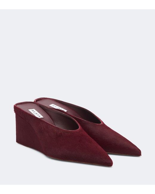 Mules Cube di Alaïa in Red