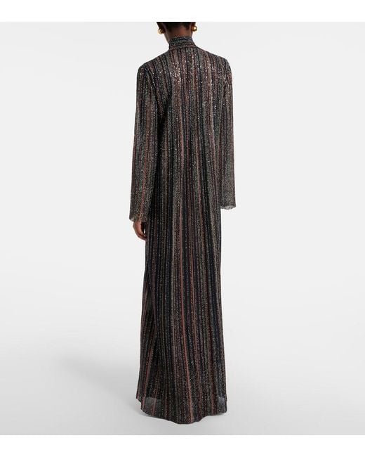 Missoni Black Sequined Lame Maxi Dress
