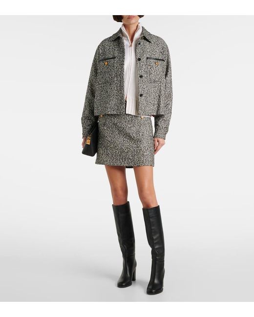 Max Mara White Mabel Wool And Cashmere Jacket