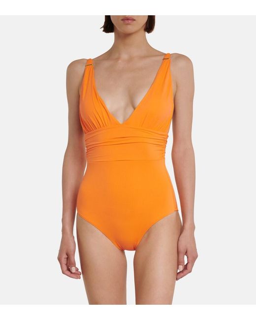 Melissa Odabash Orange Panarea Swimsuit