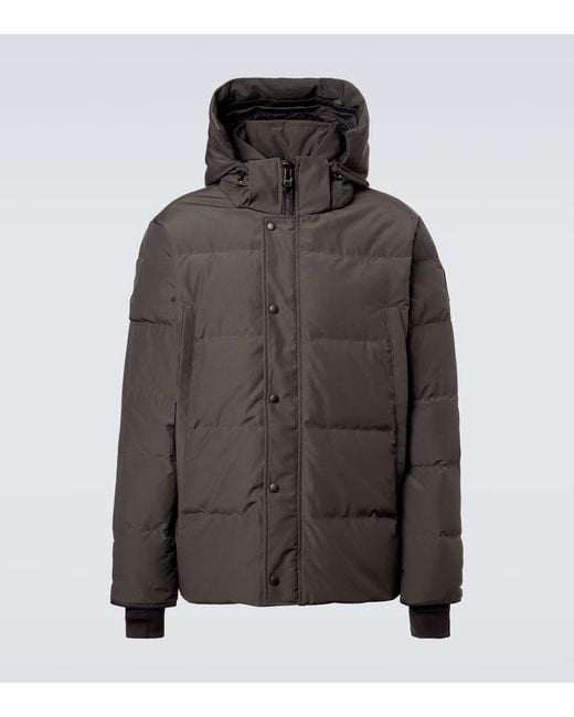Canada Goose Brown Wyndham Hooded Down Jacket for men