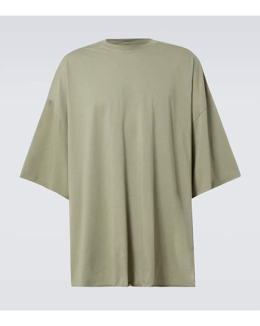 Rick Owens Green Tommy T Cotton Jersey T-Shirt for men