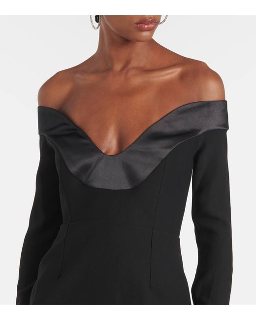 Vestido De Fiesta Asimetrico Orreda The New Arrivals Ilkyaz Ozel de color Black