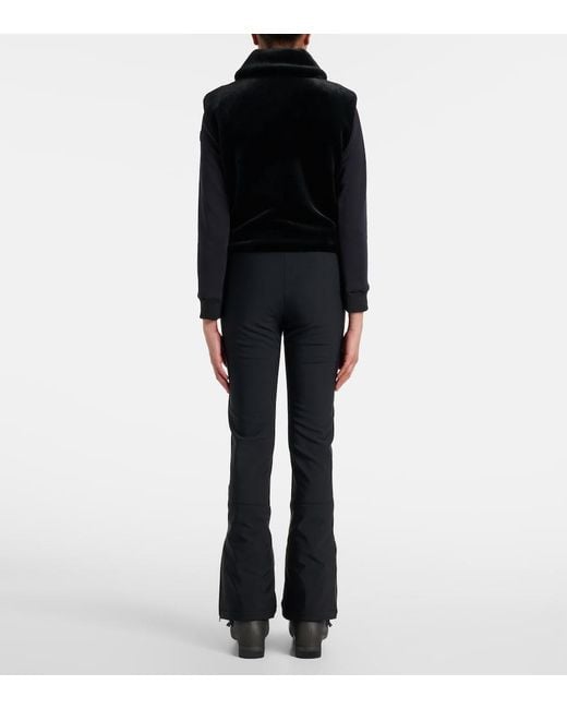 Fusalp Black Piagina Zip-Up Vest