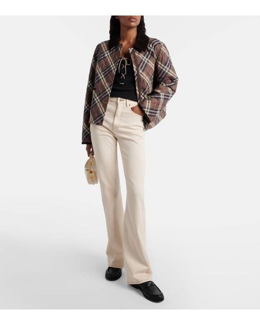 Burberry Black Lace-Up Ribbed Tank Top