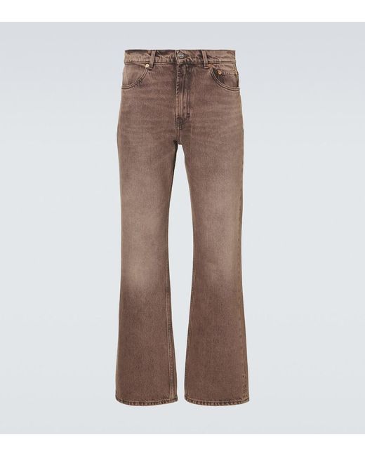 Our Legacy Brown Carlson Faded Straight Jeans for men