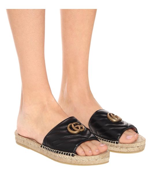 gucci espadrille slides