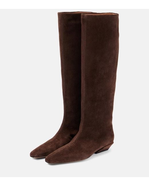 Paris Texas Brown Bettina 25 Suede Knee-High Boots