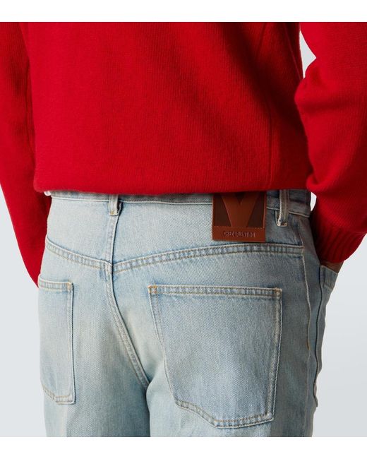 Valentino Blue Wide-Leg Jeans for men