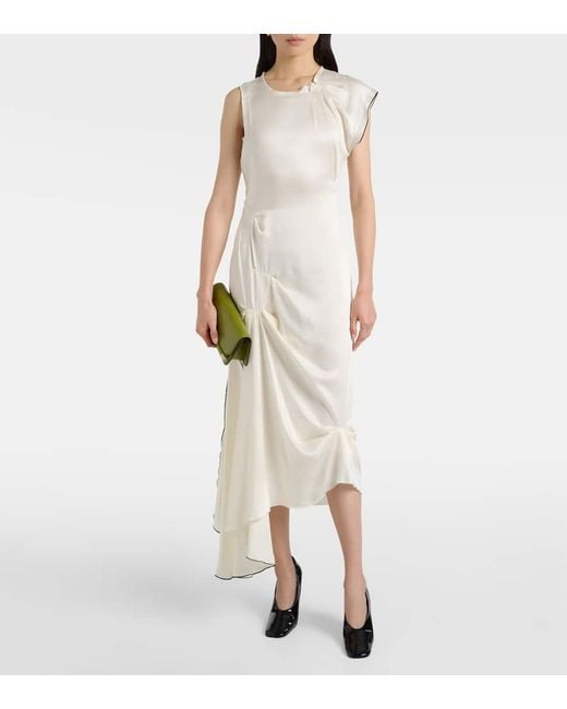 Robe Midi En Satin Victoria Beckham en coloris White
