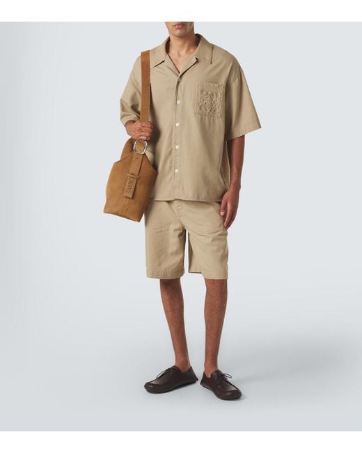 Loewe Natural Cotton Bermuda Shorts for men