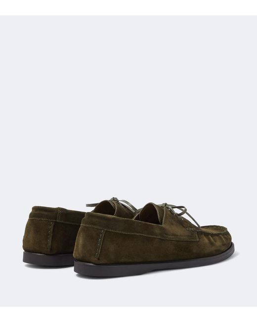 Saman Amel Green City Moc Suede Moccasins for men