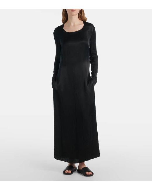 The Row Black Cati Maxi Dress