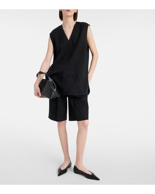 Totême  Black Fluid Top