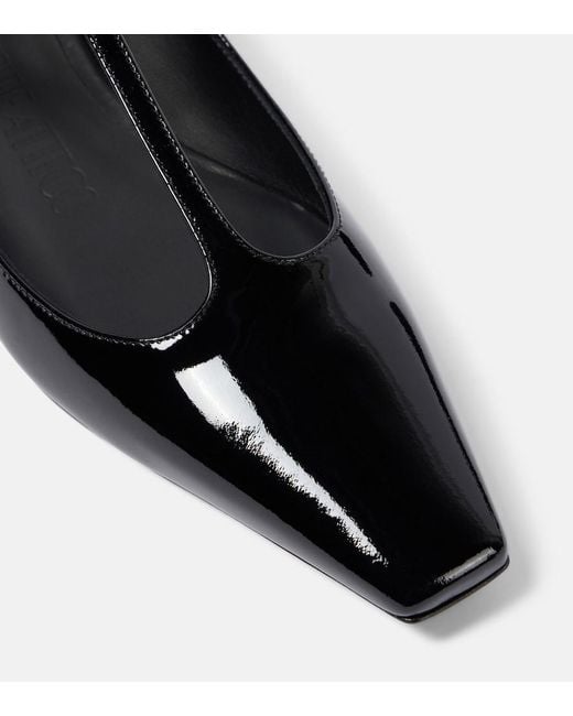 The Attico Black Leather Shoes