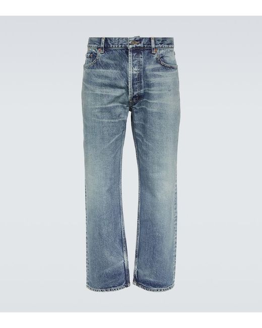 Saint Laurent Blue Mick Straight Jeans for men