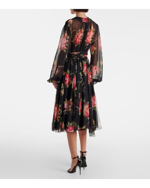 Dolce & Gabbana Black Silk Dress