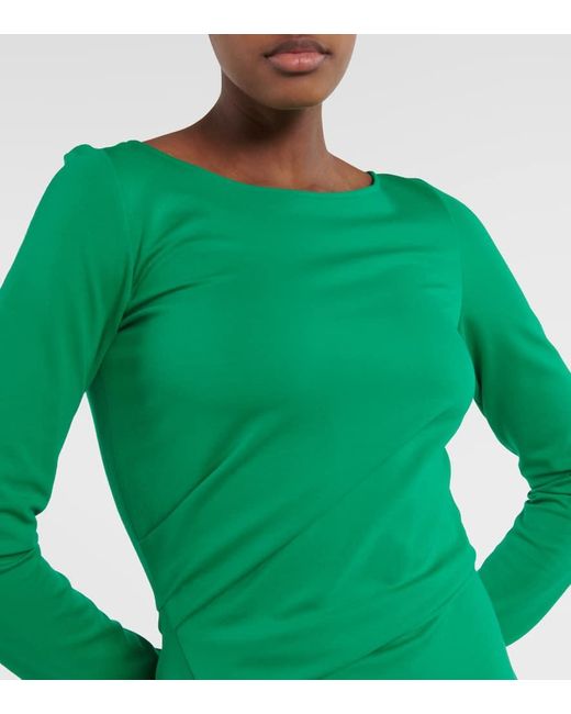 Vestido largo fruncido Dorothee Schumacher de color Green