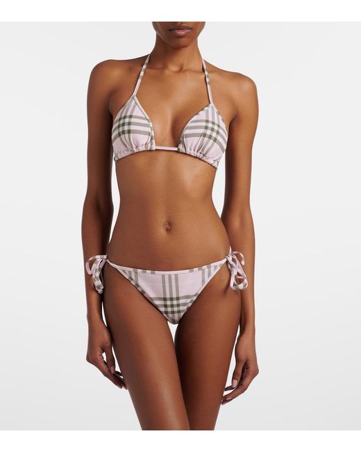 Burberry Natural Check Bikini Bottoms