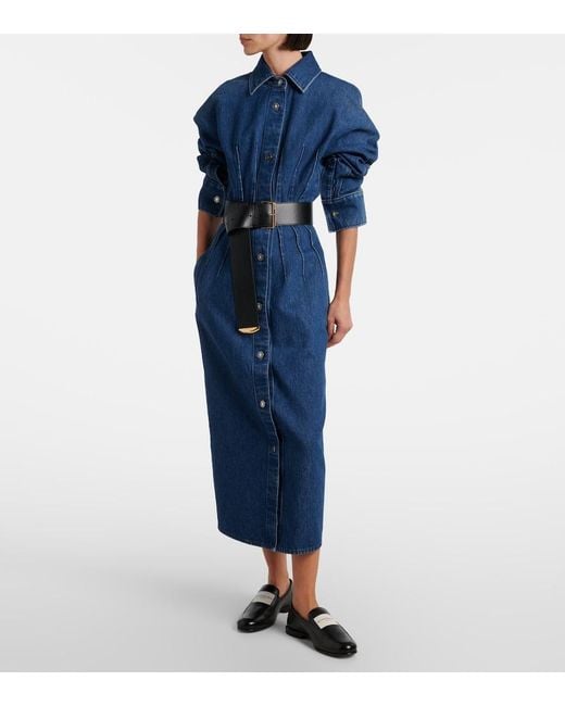 Givenchy Blue Denim Midi Dress