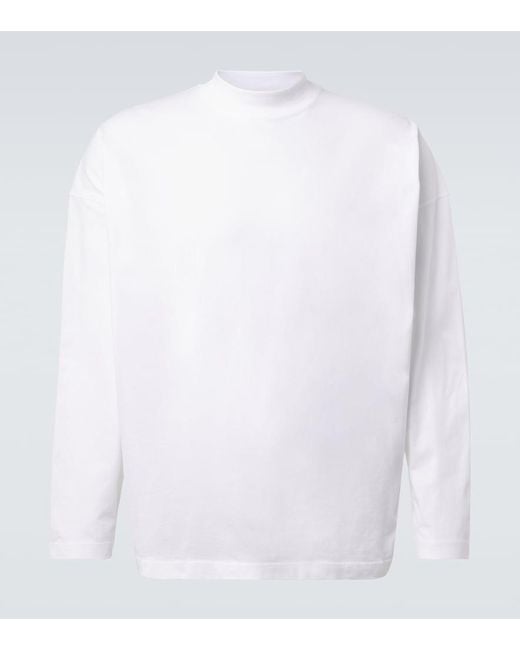 Jil Sander White Cotton T-Shirt for men