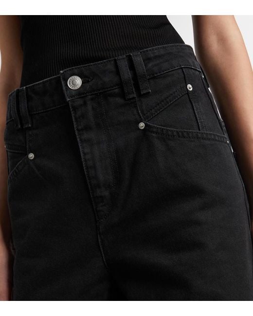 Isabel Marant Black Lemony Wide-Leg Jeans