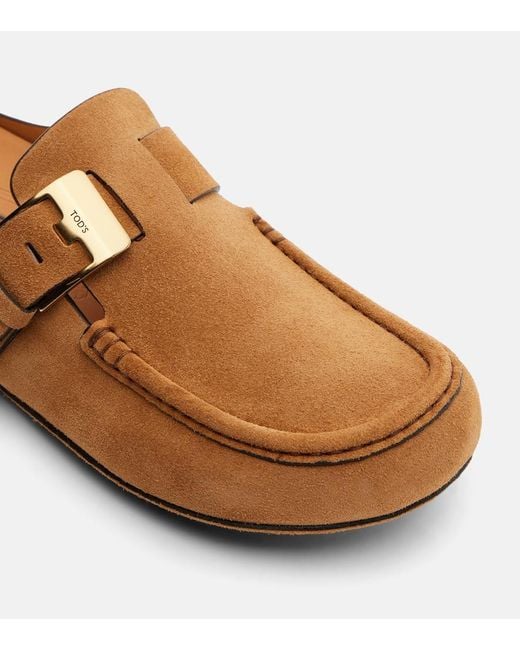 Tod's Brown Suede Mules