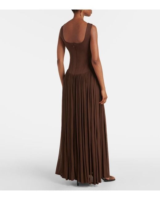 Jonathan Simkhai Brown Jamie Jersey Maxi Dress