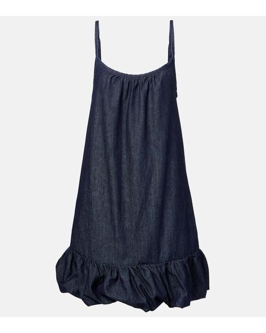 Dries Van Noten Blue Jeanskleid