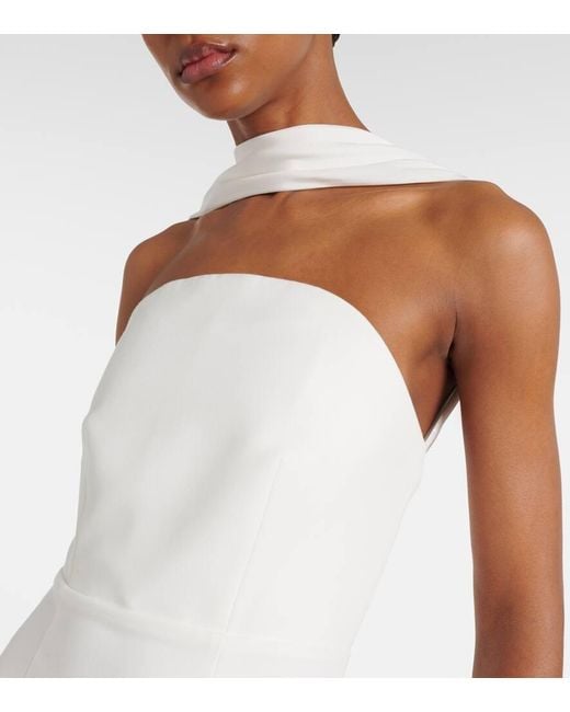Roland Mouret White Bridal Cady Gown