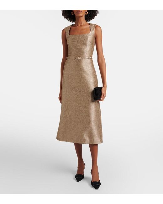 Robe De Cocktail Ciro En Tweed A Sequins Emilia Wickstead en coloris Brown