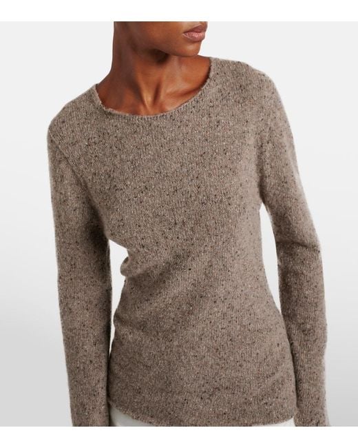 The Row Brown Maira Cashmere Sweater