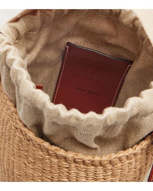 Chloé Metallic Chloe X Mifuko Woody Small Basket Tote