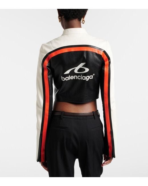 Balenciaga Black Leather Biker Jacket