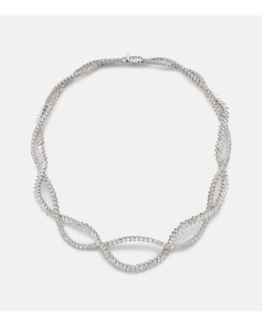 YEPREM White Y-Couture 18Kt Necklace With Diamonds