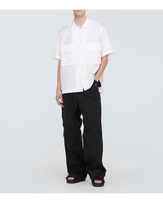 Sacai Black Pockets Slides for men