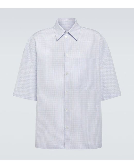 Bottega Veneta Hemd aus Baumwolle und Leinen in White für Herren