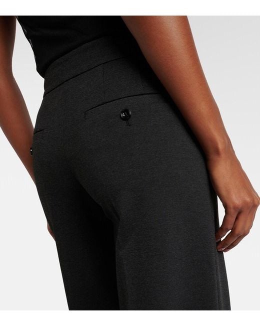 Dorothee Schumacher Black Emotional Essence Jersey Wide-Leg Pants