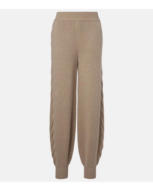 Loro Piana Natural Napier Cashmere Sweatpants