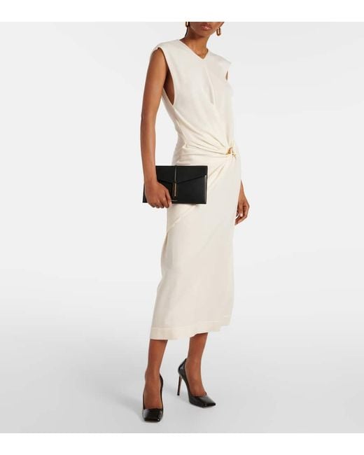 Pochette Tokyo En Cuir DeMellier London en coloris Black