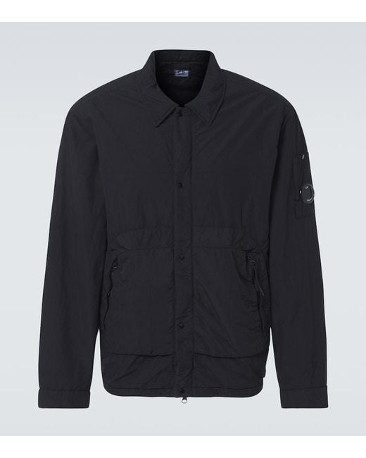 C P Company Blue Technical Field Jacket for men