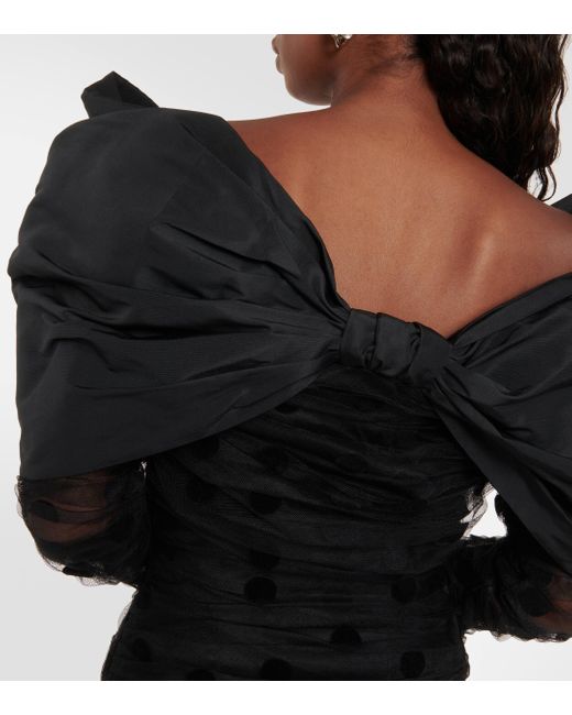 Robe en tulle a pois Nina Ricci en coloris Black