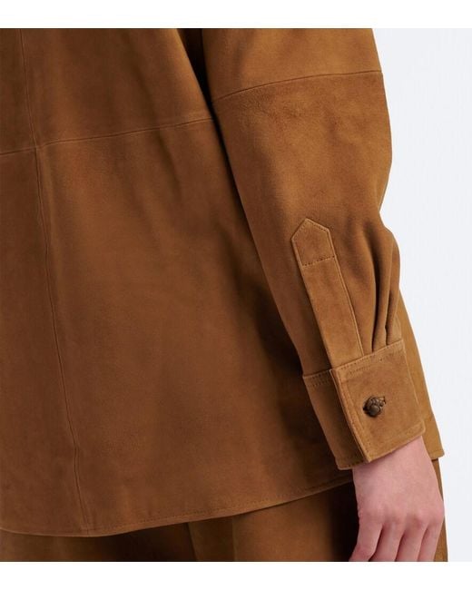 Rohe Brown Suede Shirt