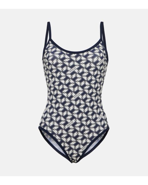 Moncler Black Printed Swimsuit