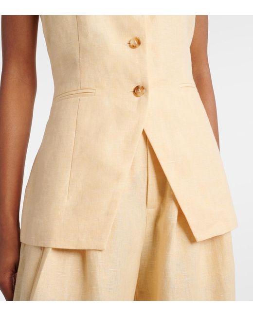 Posse Natural Nancy Linen Top