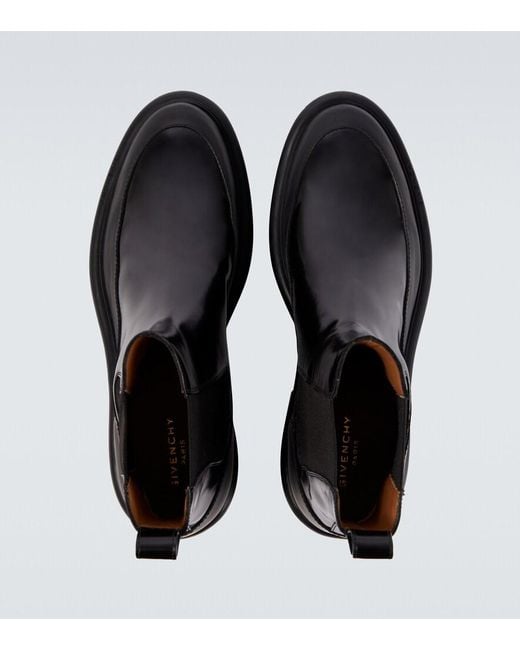 Givenchy Black Gent Leather Chelsea Boots for men